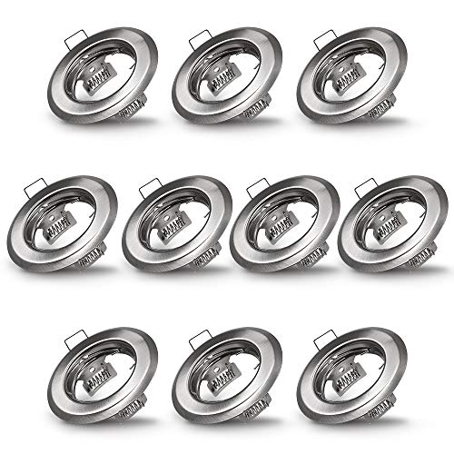 Deuba 10x Cornici per LED ad Incasso Portafaretti