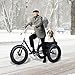 Tricycle for Adults, Snow Adult Drift Tires Tricycle, 3 Wheeled Fat Tire Trike 7 Speed Tricycle with Double Disc Brake, Maximum Load Capacity 450lbs, Bicycles for Seniors with Shopping Basket Outdoor