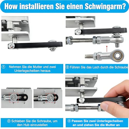 Hubkolben-Zyklus-Lineare-Aktuator Teleskomentor 24V 120rpm Hohe Drehmoment 40lbs Hub 3-15cm Verstellbar, mit Aufgewertetem Stand, Saugnapf, Geschwindigkeitsregler (24V150mm120rpm)