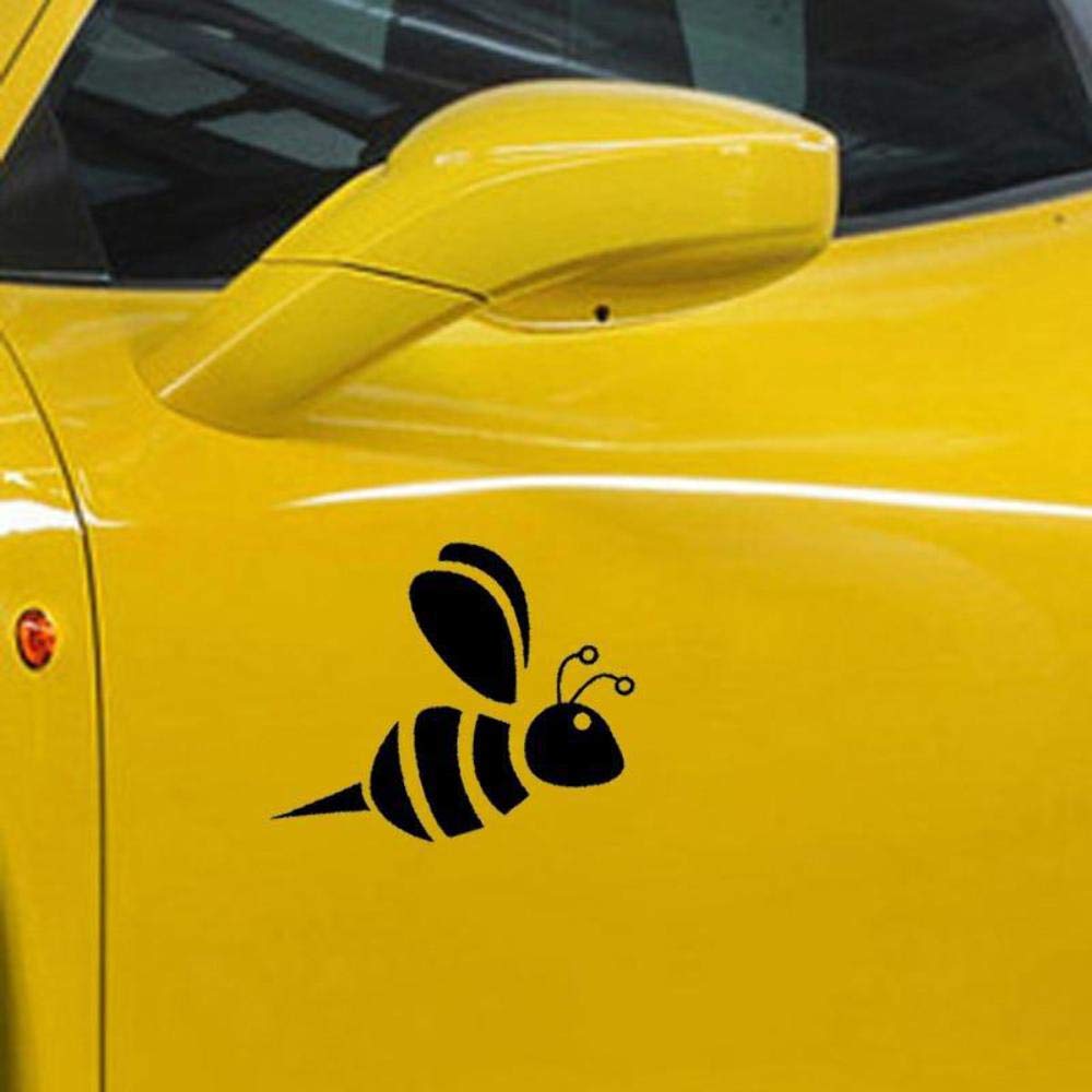 Handmade By Stukk Black Stukk Stickers Sugar Bumble Bee Funtoon Fun Window Bumper Sticker Vinyl Decal, 15.1Cm X 11Cm