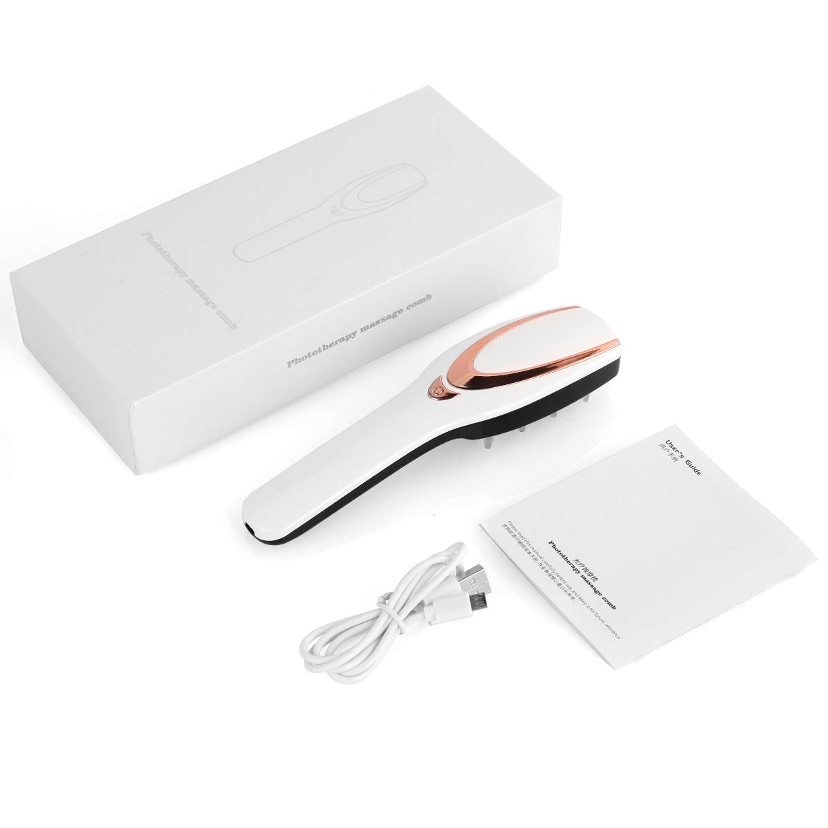 Cepillo de masaje eléctrico para el cuero cabelludo, crecimiento del cabello, vibración, peine de masaje para el cuero cabelludo, masaje de cabeza para relajación y alivio del estrés