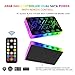 TUMMASTER ARGB Fan HUB, 9/10 Port 4 Pin PC Fan Controller, 5V-3Pin LED Hub, Magnetic Suction, SATA Power Input,RF Remote & Chassis Key Control,Controller Support ARGB PWM Fans Splitter (J-10 Pro)