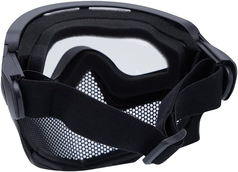 Tactical Fast Helmet Mount PC Mask with Goggles Outdoor Airsoft Paintball Shooting Sports Gear