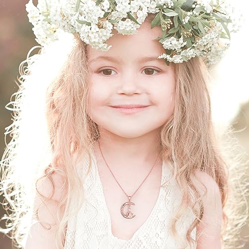 CIVOKINA Unicorn Necklace for Girls & Toddlers - Rose Gold Plated Z Initial Necklace - Unicorn Gifts for Teen Girls - Jewelry — view 2