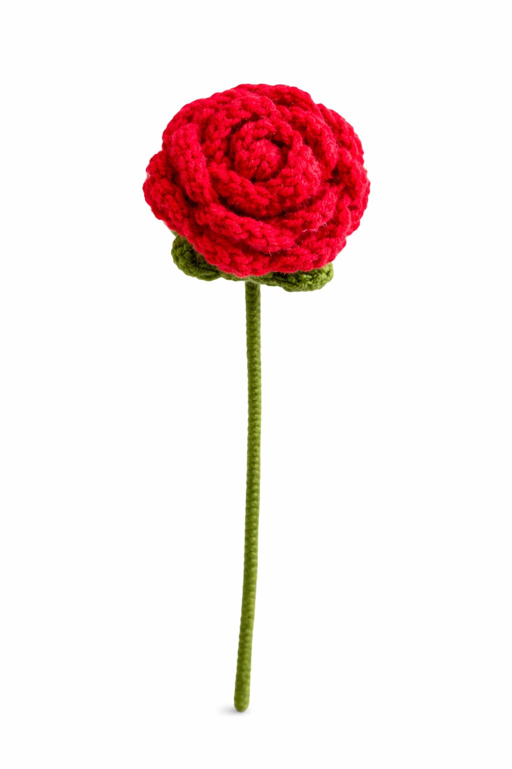 Buy Handmade Crochet Rose Flower Bouquet – Artificial Knitted Wool