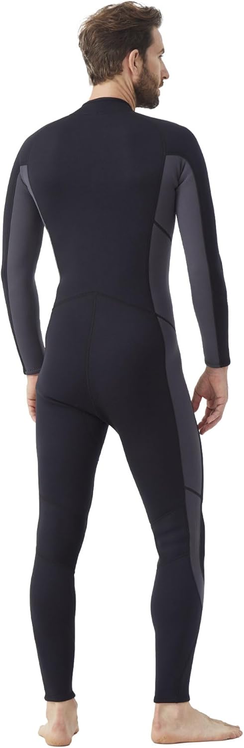 Hevto Wetsuits Men 3/2mm Neoprene Front Zip Shorty Full Wet Suit in Cold Water for Swimming Surfing Diving Keep Warm - Image 3