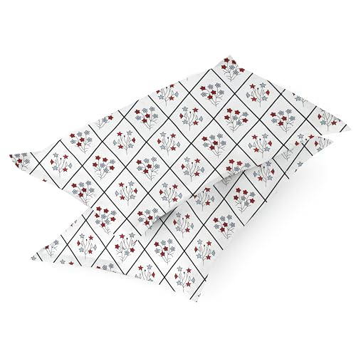 Image of IVAZA Ezyption Cotton 280 TC Soft and Warm Bedsheet Set for Double Size Bed Soft Durable bedsheet with 2 Pillow Cover White red