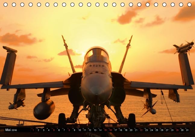 Kampfjets • U.S. Aircraft (Tischkalender 2016 DIN A5 quer): Die moderne Luftwaffe der USA (Monatskalender, 14 Seiten) (CALVENDO Technologie)
