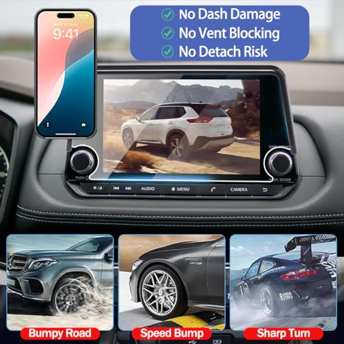 Magnetic Phone Holder for 2021-2026 Nissan Rogue S SV /2021-2023 SL /2025-2026 Rock Creek /2020-2025 Sentra SR SV[Fit 8-Inch Only] Accessories Cell Car Phone Mount with MagSafe - image 5