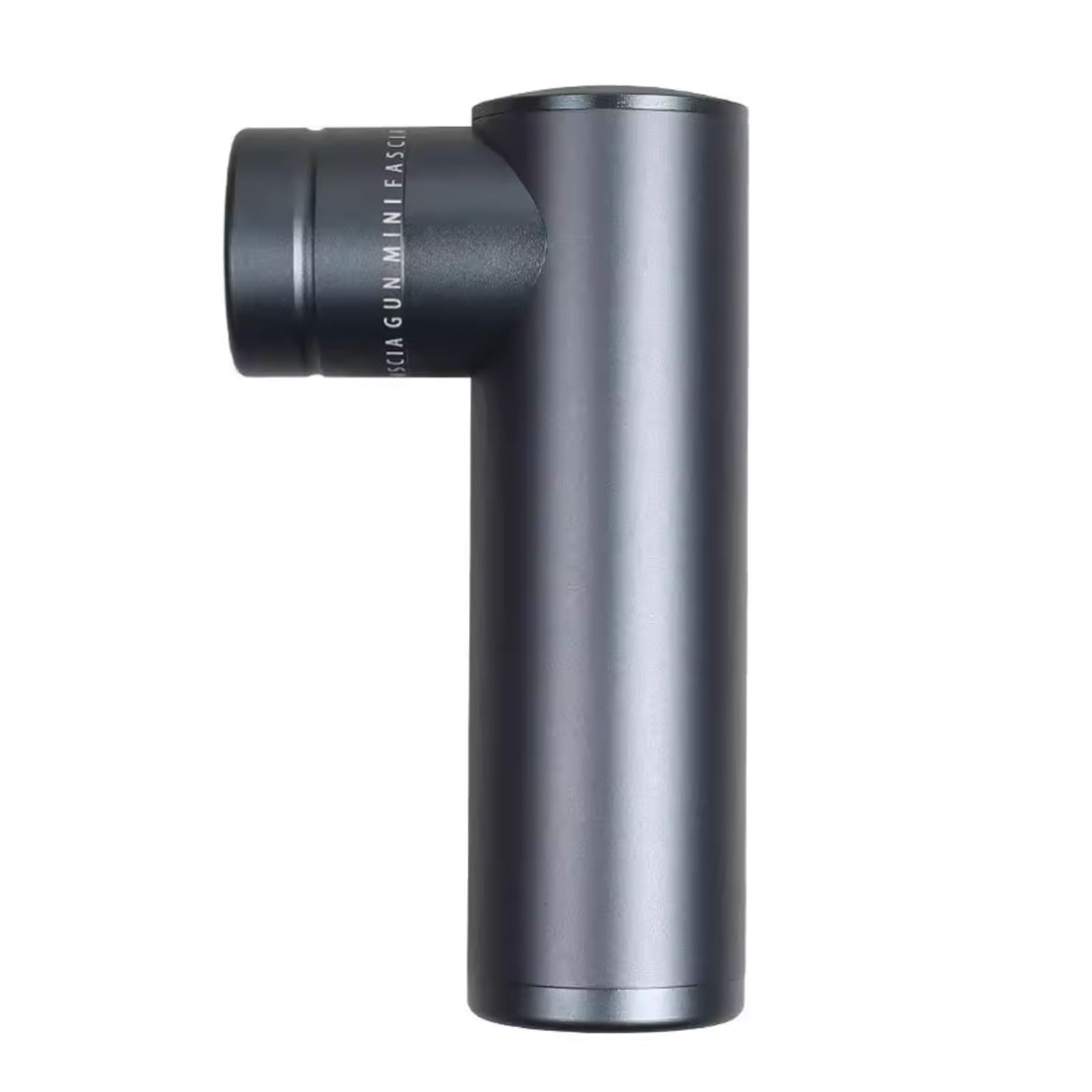 Muto Pistola for massaggio in plastica con 4 velocità e 4 testine massaggianti, massaggiatore portatile ricaricabile for tessuti profondi compatto(Grey)