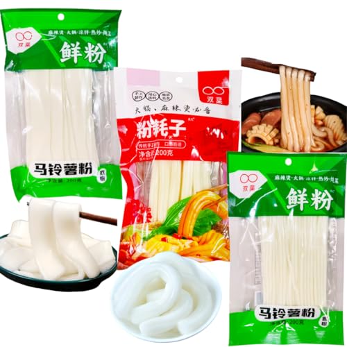 選べる 双葉 【 鮮粉 粉耗子 】 ジャガイモ春雨 ブンモジャ 馬鈴薯粉 円粉 マーラータン しゃぷしゃぷ 麻辣湯 200g 細粉 寛粉 圓粉 空心粉 粉條 粉条 土豆粉 ジャガイモ 春雨 ハルサメ 中華料理 火鍋の具材 中華食材名物 はるさめ 双叶 粉耗子 空心粉 鲜粉 (2袋, 双葉 粉耗子（空心粉）ブンモジャ)のサムネイル