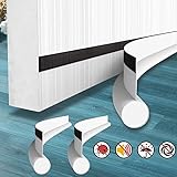 GQFOWE 2Stück Türdichtung,Selbstklebender Zug-Ausschluss Zugluftstopper für Türen,93cm unter Tür Pull Blocker,Isoliert,Tür Kehrmaschine Wetterschutz,Schalldicht, winddicht