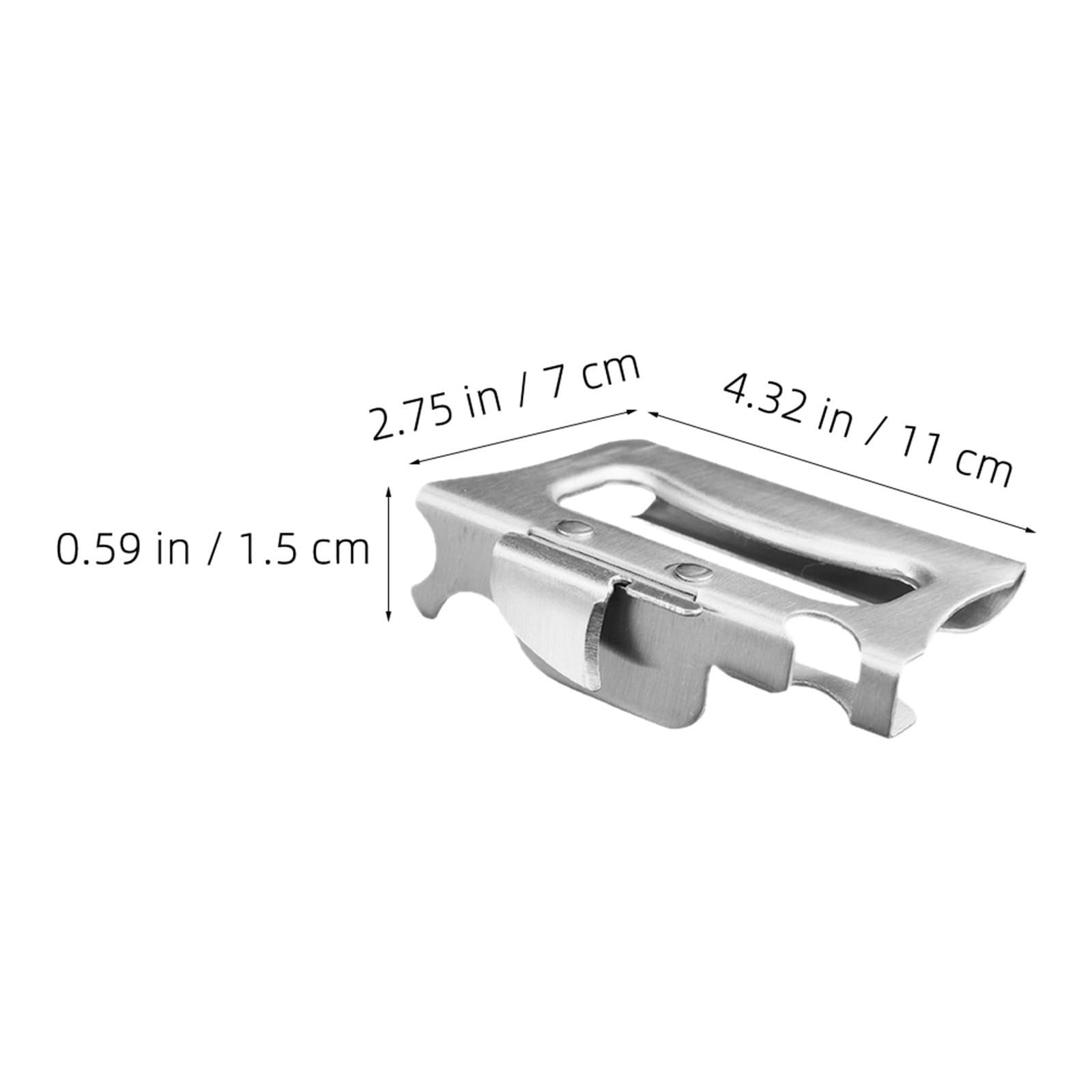 3 Stück Manueller Küchendosenöffner aus Edelstahl, Silber