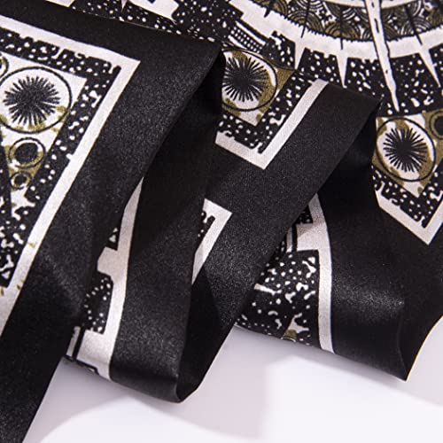 Fashion Silk Scarves, Unisex Mulberry Silk Scarf 6"x 59", Versatile All-Season Accessory for Women & Men, Gift Pouch4