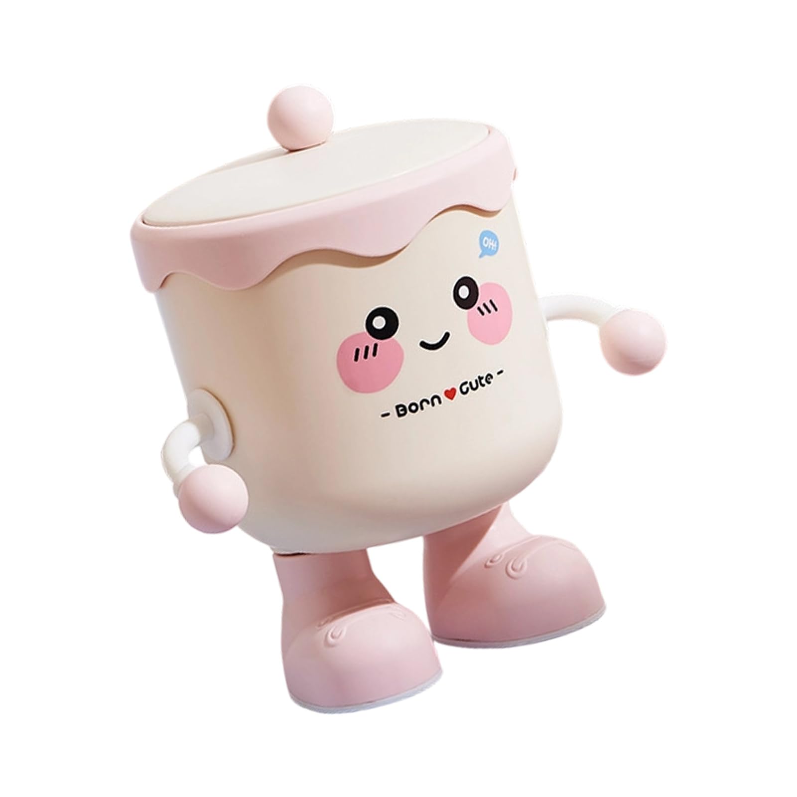 Buxuaaaa Miniature Desktop Storage Bucket with LidOrganizer for Home Accessories Dustproof Design Container Student Desk Essential Organiser