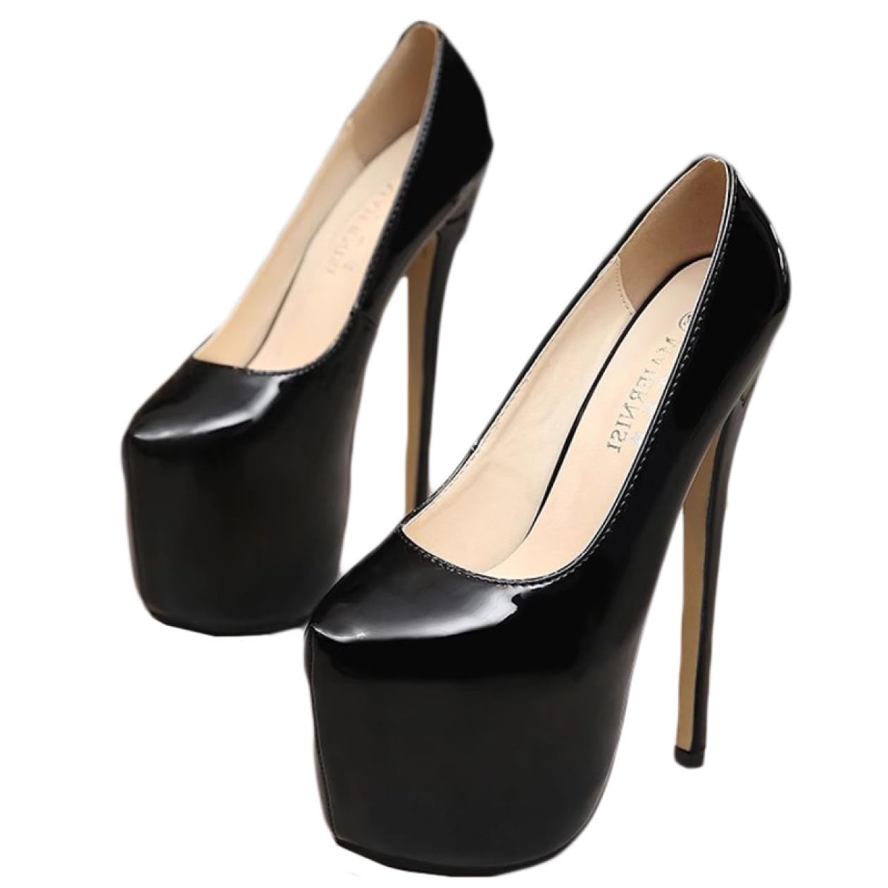 Amazon | [GHSDQ] 前厚パンプス キャバヒール レディース ブラック