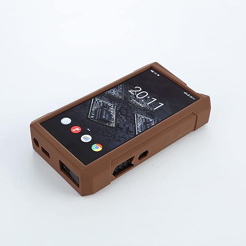 Miniatura 6 de Funda protectora de silicona suave para reproductor de música FiiO M17 (marrón)