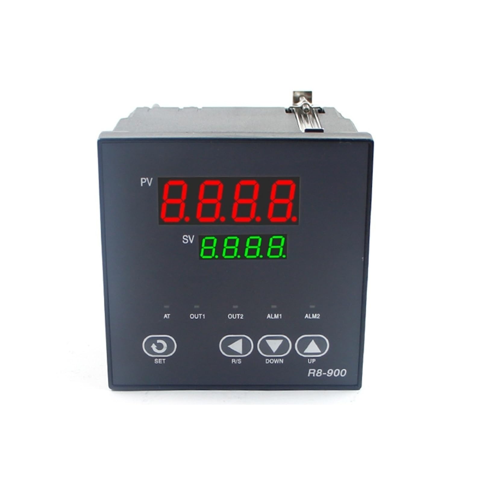 R8-100 PID Programmable Temperature Controller, Universal K/J/PT100 Input, SSR & Relay Output, AC 220V, 0~1300℃ Digital Thermostat 1pc(96x96mm)