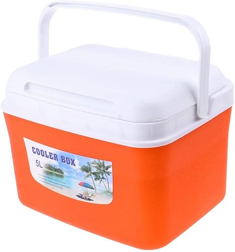 Miniatura 6 de Tachiuwa 5L 13L al aire libre que acampa la caja del pecho del hielo del refrigerador con la manija 3 colores, 5L