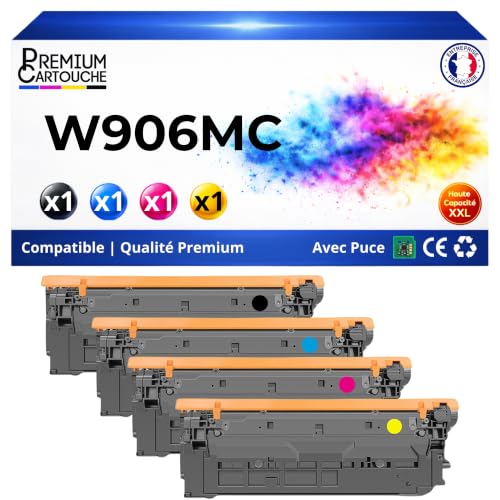 Pack toner W9060MC pour HP E55040 pour imprimer de grands volumes sans interruption