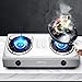 Burners Gas Hob 4.2KW Gas Hob Or Double Camping Gas Stove For Table-Top Cooking ，Propane/Natural Stainless Steel Gas Stove，Compatible With All Cookware(2 Burners,LPG)
