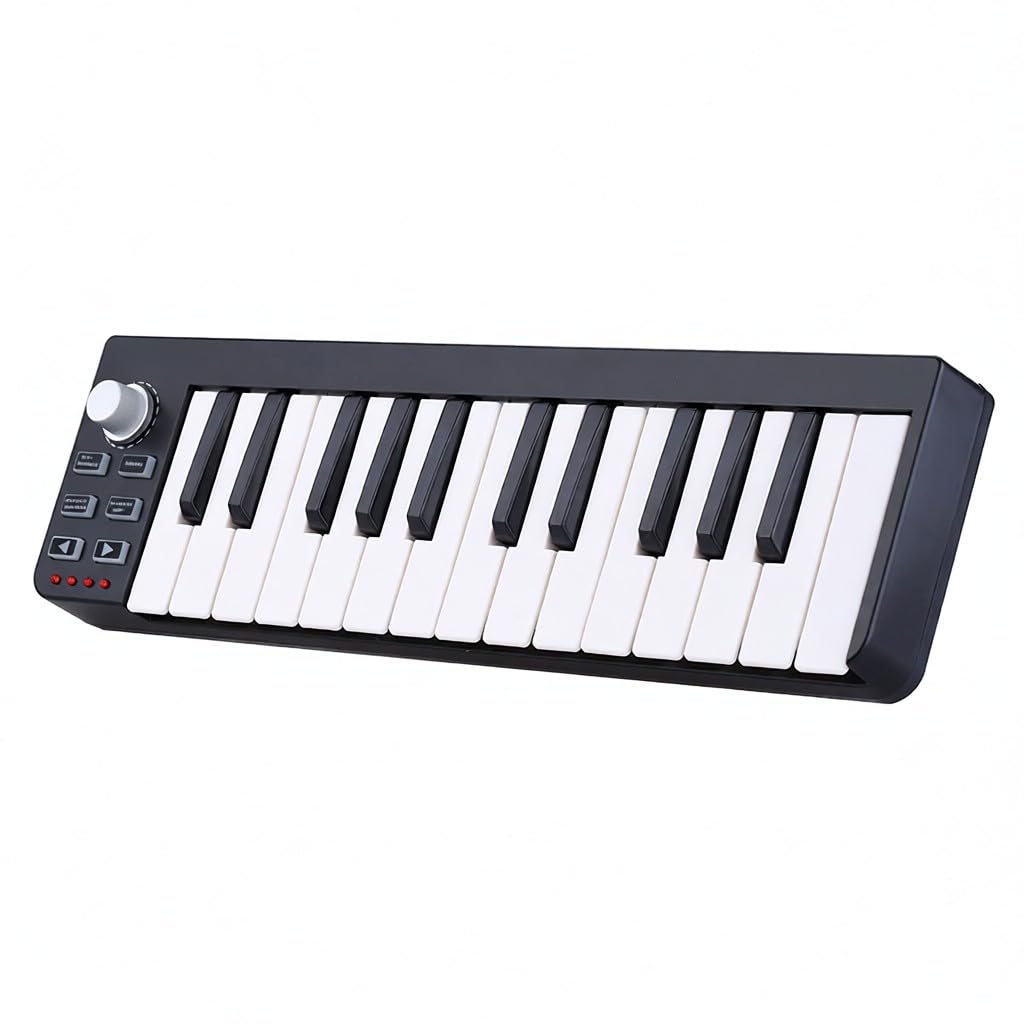 Teclado controlador MIDI USB portátil Easykey 25 compatible con y OSX admite conexión en caliente uso sin