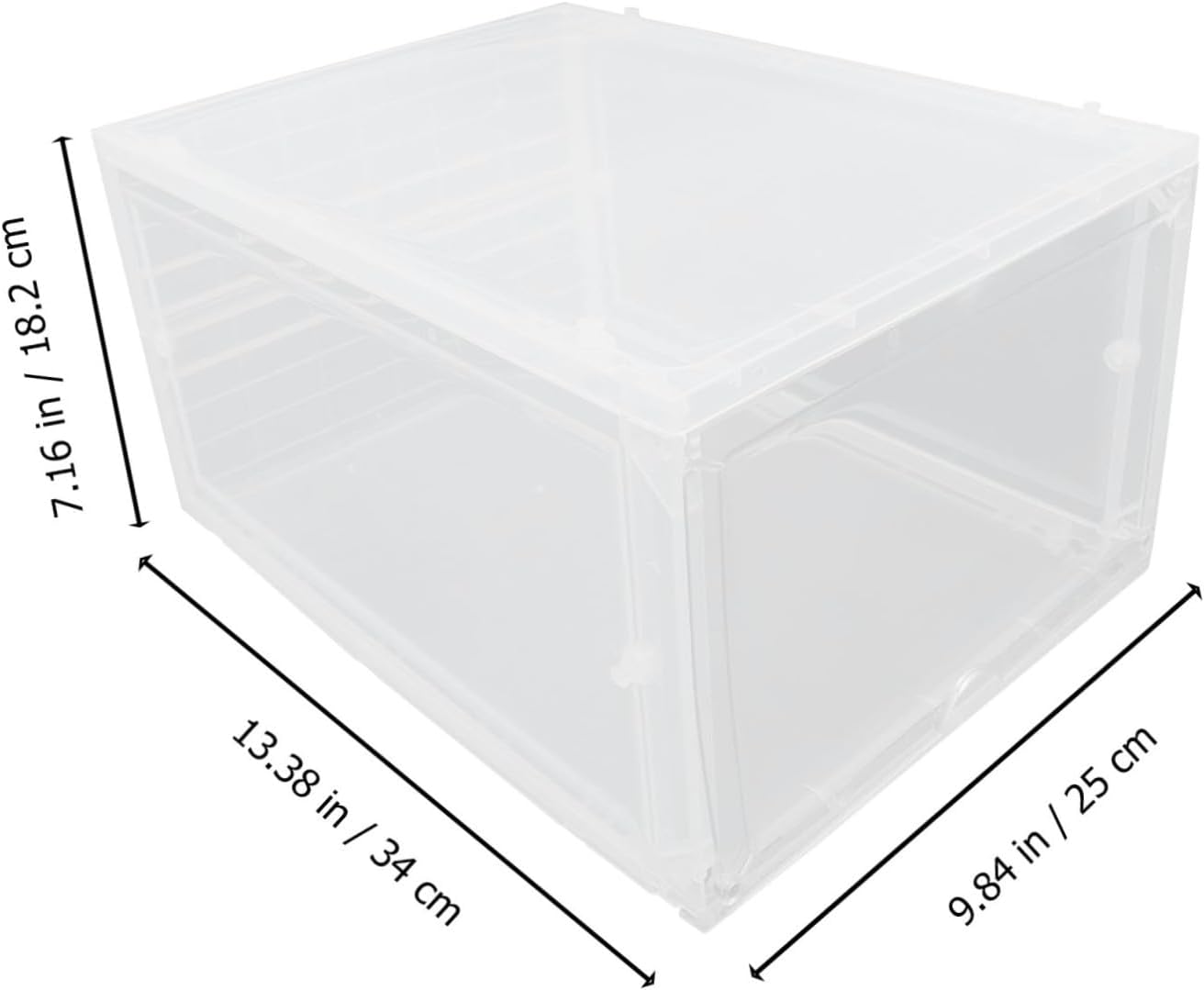 Holibanna Basketball Shoe Storage Organizer Cabinet Stackable Transparent Shoe Box for Home Display and Lightweight Shoe Box for Keeping Shoes