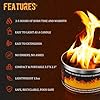 MR MIRYE Portable Smores Fire Pit - 3-5 Hours Burn Time, Mini Fire Pit for Outdoor Camping, Picnics, Backyard & Travel, No Embers, Lightweight Smores Maker with Portable Firepit Bonfire Design #3