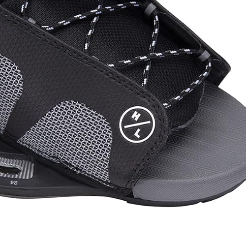 image for Hyperlite Remix Mens Wakeboard Bindings Black/Grey 7-10.5