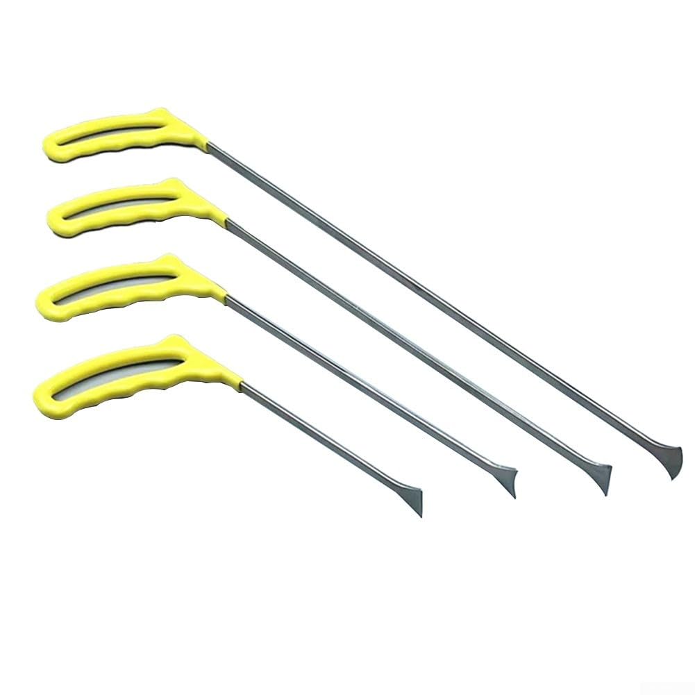 4 strumenti per la riparazione di ammaccature senza vernice, aste per rimozione ammaccature da garage, ganci per asta di spinta per barra di porco, strumento manuale per riparazione ammaccature