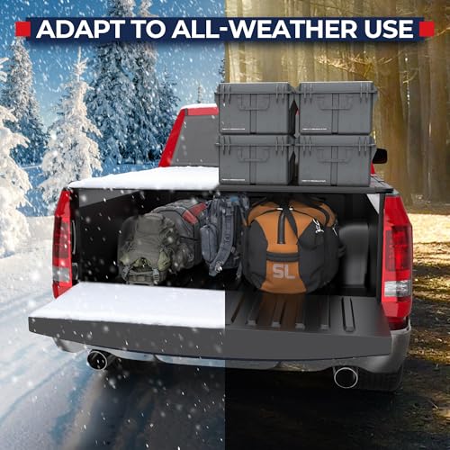 Image of MOSTPLUS Hard Tri-FOLD Truck Bed Tonneau Cover Compatible for 2002-2025 Dodge Ram 1500 Inclu. Classic & New Body /2003-2023 Ram 2500 3500 Fleetside (w /o Ram Box) (6.5 FT Bed) On Top-76.3 Inch