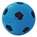 Nerf Dog Soccer Ball Dog Toy with Interactive Crunch, Lightweight, Durable and Water Resistant, 2.5 Inches, for Small/Medium/Large Breeds, Two Pack, Red and Blue