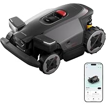roborock RockMow X130H Robot Lawn Mower, Wire-Free 4WD Robotic Lawn Mower with Full-Band RTK + Quad-Vision Navigation, Auto Mapping, Multi-Sensor AI Obstacle Avoidance, 80% Slope, Covers Up to 1 Acre