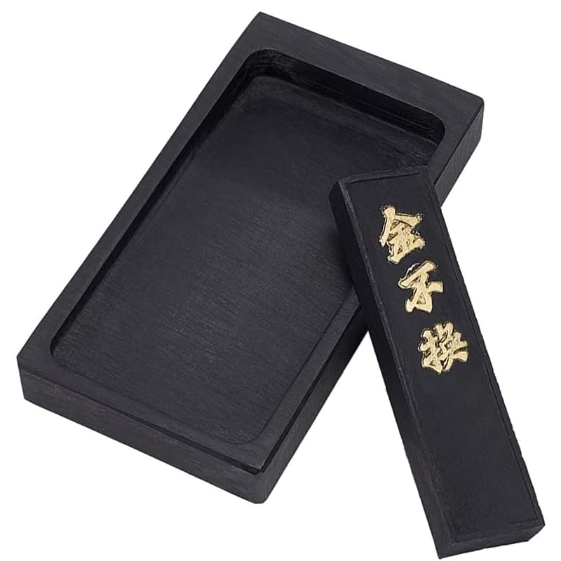 Chinese Calligraphy Inkstone Set with Ink Stick