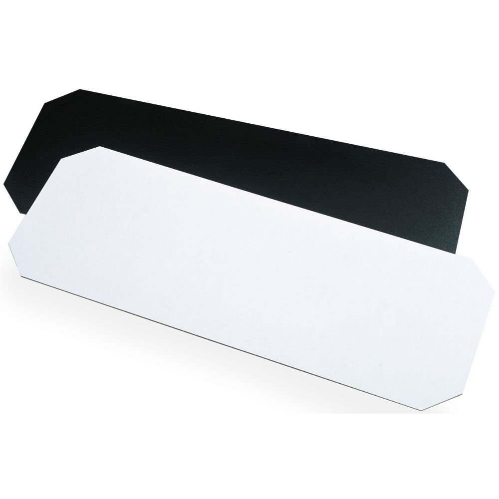 Metro 1824BWI Hardboard Reversible Decorator Shelf Inlay, 24" Length x 18" Width, Black/White