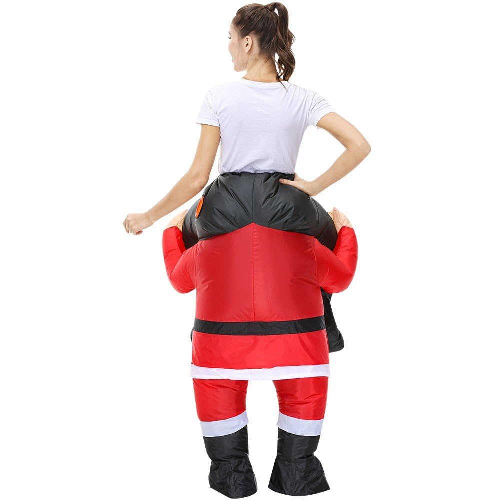 Nadmuchiwany kostium Świętego Mikołaja, nadmuchiwany kostium bożonarodzeniowy, Halloween, Boże Narodzenie, przyjęcie, cosplay, strój dla dorosłych