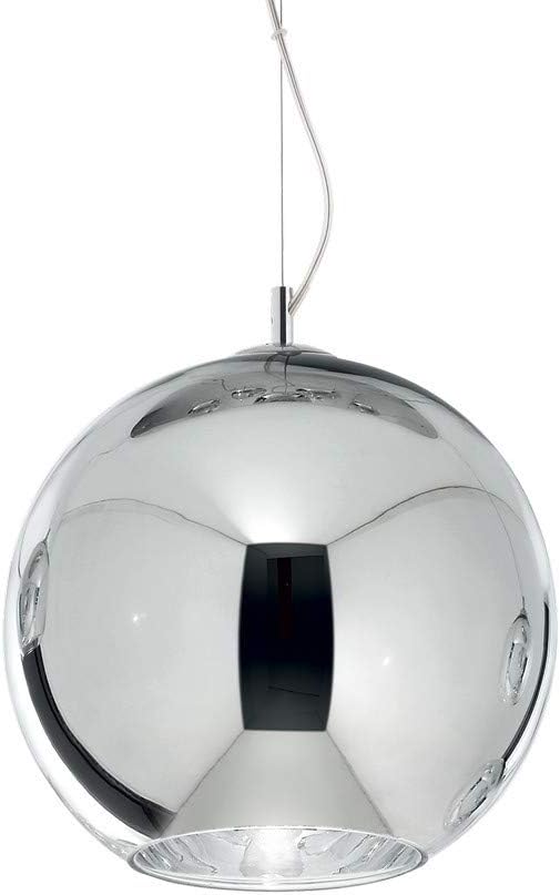 Ideal Lux NEMO - Indoor Dome Ceiling Pendant Lamp 1 Light Chrome, E27