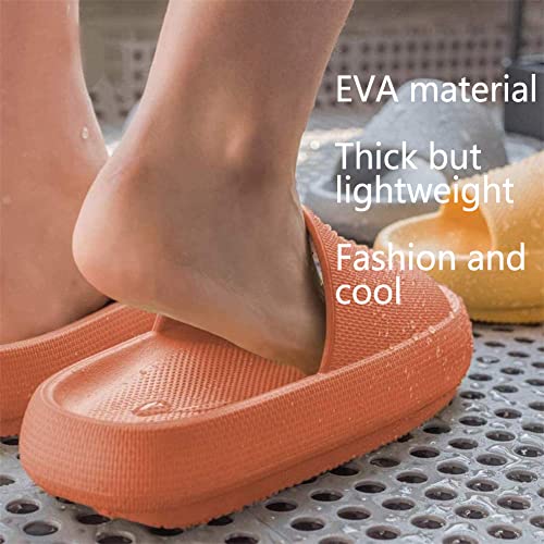 Fixett Pummys Original Women's Cozy Slides Original Cosify Cloud Slippers, Cloud Slides For Women Men, Unisex Pillow Slippers Non Slip Thickened Sole Super Soft Slides (Yellow,9-10Women/8-8.5Men) #TOP4