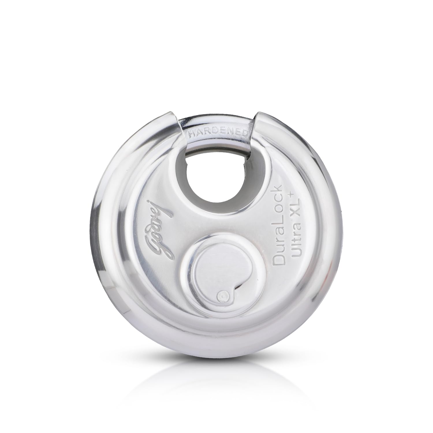 Godrej Stainless Steel Disc Padlock Silver, Keypad