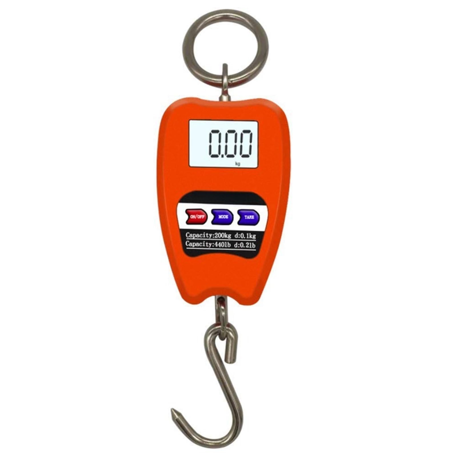 THE WHITE SHOP Hanging Weight Scale Industrial Heavy Duty for Farm,Big Fish & Hoyer Lift with Accurate Sensor Digital, Professional (Color : Orange)