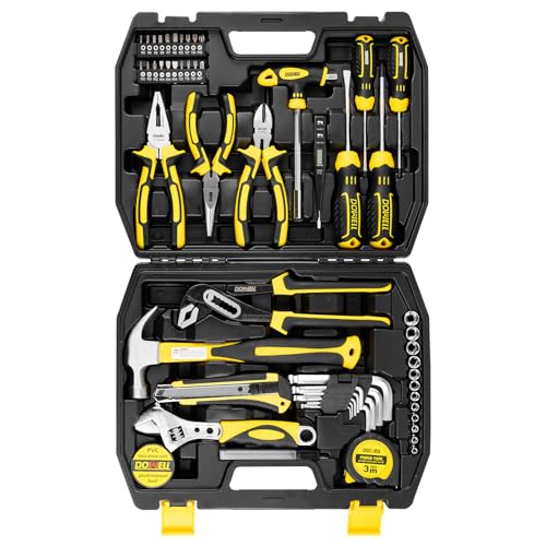 DOWELL Kit de herramientas conjunto de herramientas 62 unids dueño de la casa Herramientas conjunto llave alicates destornilladores kit herramientas reparación