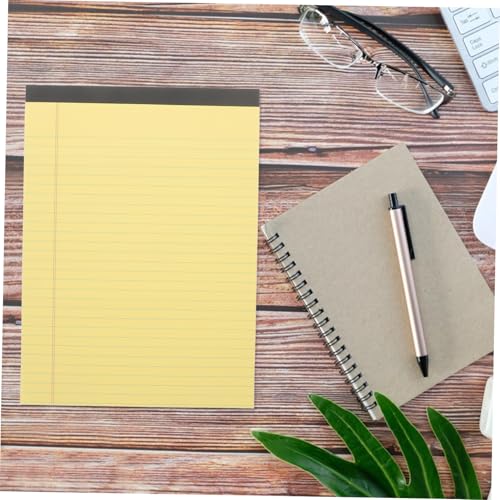 Tablette de papier NUOBESTY - 4 Blocs-notes et cahier de poche jaune