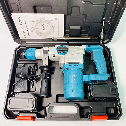 Bürstenloser Akku-Bohrhammer, Hochleistungs-Bohrhammer, 0–1500 U/Min Variabler Geschwindigkeitshammer, 3-Modus… – Bild 7