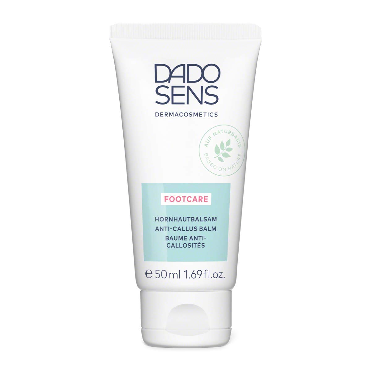 DADO SENS FOOTCARE HORNHAUTBALSAM 50ml - Reduziert Hornhaut an den Füßen Sanft und Effektiv, Spendet Feuchtigkeit, Gegen Schweiß & Geruch