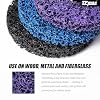 TPmax 4-1/2 x7/8'' Stripping Discs Rust Remover Wheel Remove Paint and Oxidation Poly Strip Wheel Disc Abrasive Angle Grinding Wheel - 3 Pack(Purple/Blue/Black)