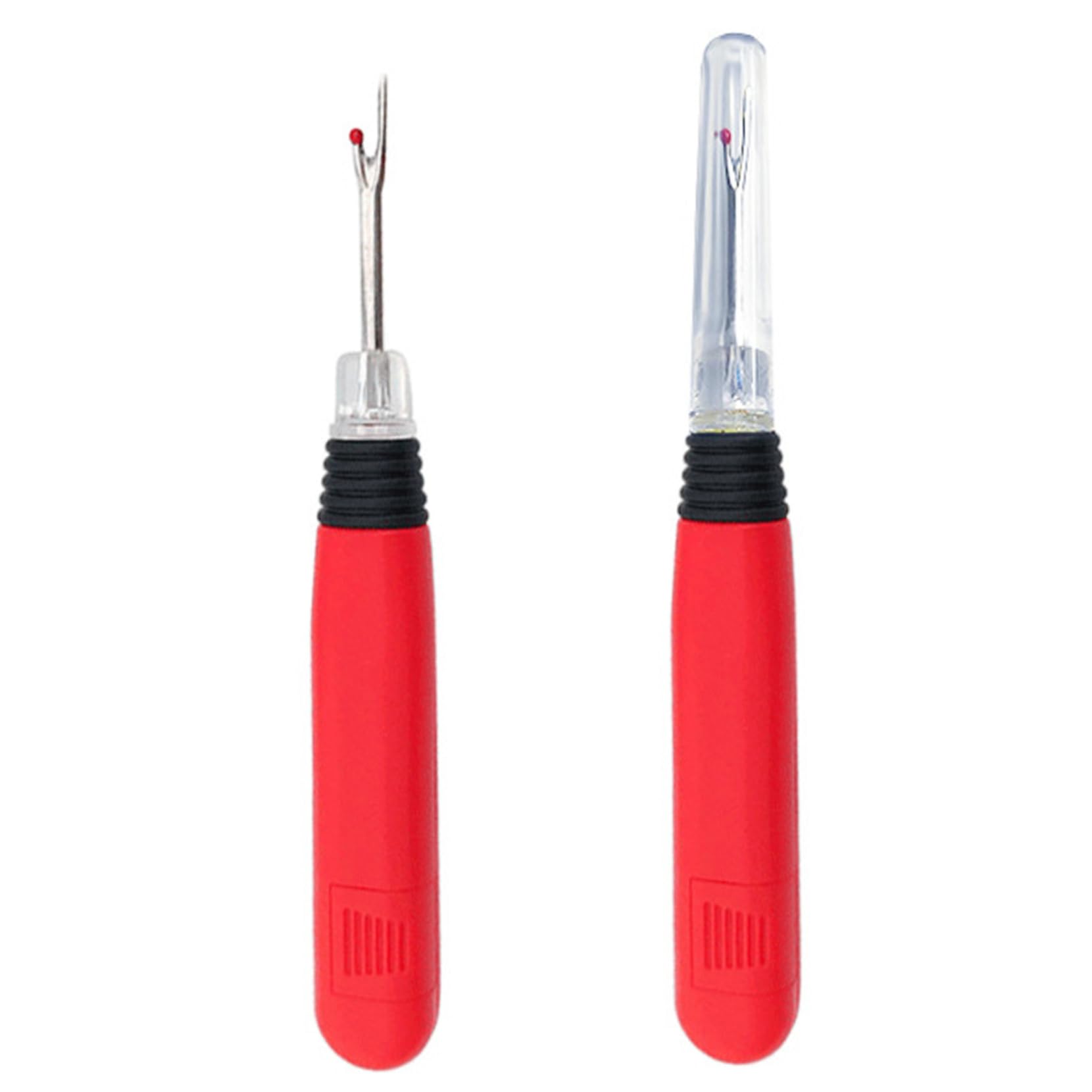 Xoeryoy Seam Rippers 2Pcs 5.5 Inch Ergonomic Handheld Thread Rippers with Light Up Function Non-Slip Battery Powered Seam and Thread Remover, Sewing for Sewing Enthusiasts