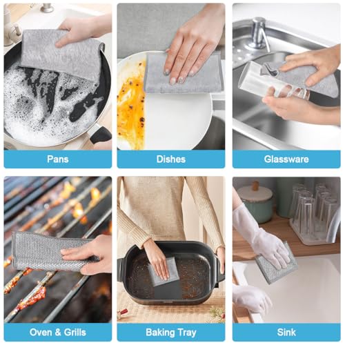 AIDEA Non-Scratch Wire Dishcloth 12-Pack - Price Drop to $2.99