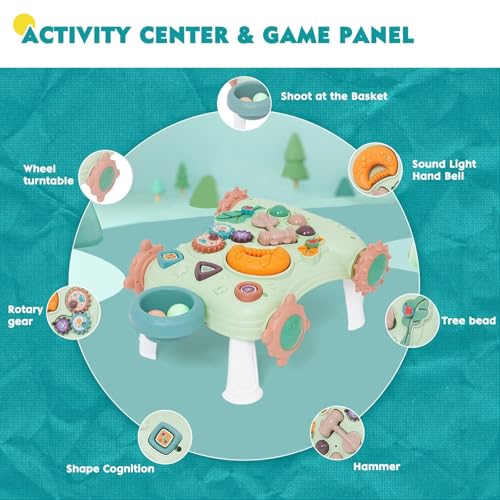 6in1 andador bebes montessori andador para Bebés Centro de Actividades para Bebés Carro para Aprender a Caminar - imagen 6