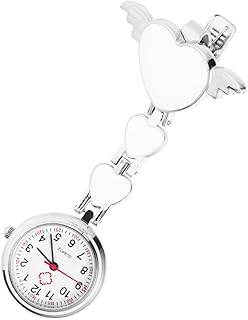 Presentes para estudantes de enfermagem, presentes para homens, relógio de enfermeira, relógio com clipe para enfermeiras, relógio de bolso, relógio de pulseira, relógio de enfermeira, mesa de enfermeira, relógio personalizado, Branco, 8.5X2.5CM, centímetro
