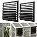 AIWFL 20 Inch Aluminum Automatic Gravity Shutter Louver Vent, 2 Pack Square Automatic Exhaust Shutter Louver Vent for Greenhouses, Garages, Attics, Workshops, Barn